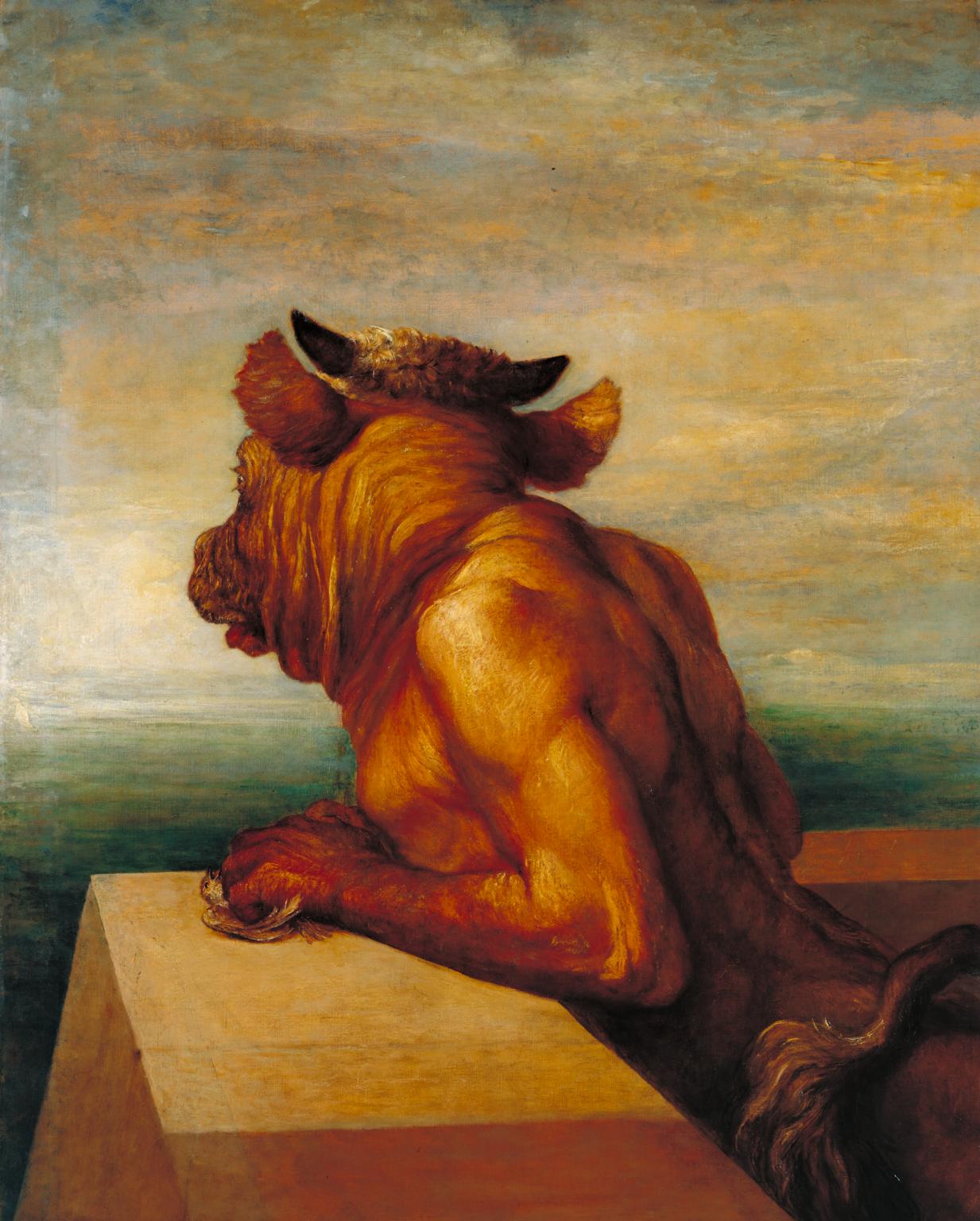 1233x1536 The Minotaur', George Frederic Watts, 1885 Tate - The Minotaur Painting
