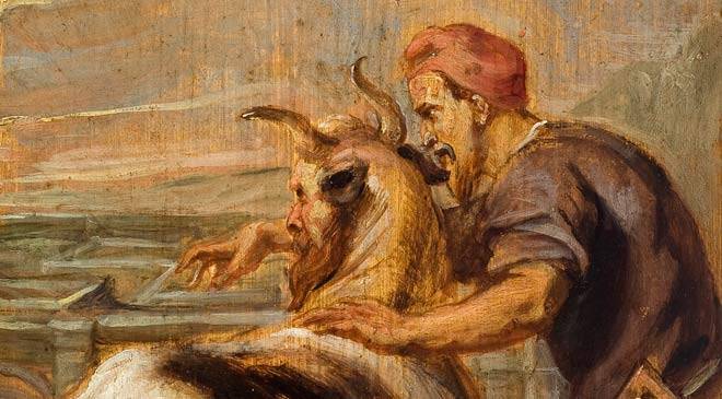 660x365 Daedalus And The Minotaur, A Museum Of Fine Arts, La - The Minotaur Painting