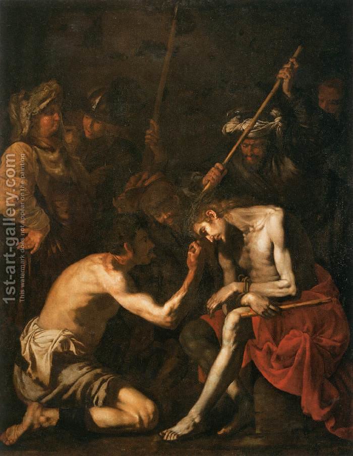 700x904 Mocking Of Christ Italian Unknown Master Reproduction 1st Art - The Mocking Of Christ Painting