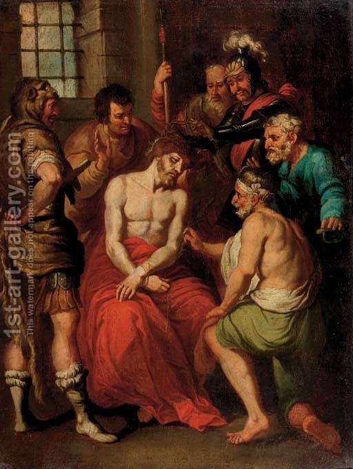 512x679 The Mocking Of Christ 2 Sir Anthony Van Dyck Reproduction 1st - The Mocking Of Christ Painting
