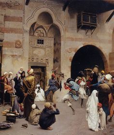 236x278 The Nubian Dance By Ludwig Deutsch Middle East - The Moors Nubian Painting