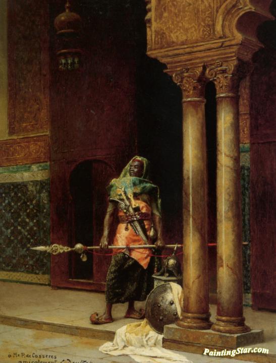 547x720 A Nubian Guard Artwork By Ludwig Deutsch Oil Painting Amp Art Prints - The Moors Nubian Painting