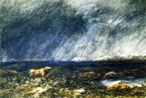500x336 On The Moors Near Bettws Y Coed Painting David Cox Oil Paintings - The Moors Painting