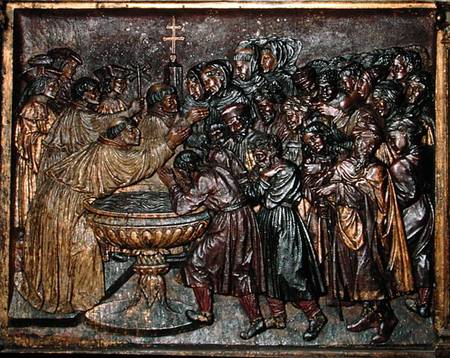450x358 Baptism Of The Moors - The Moors Painting