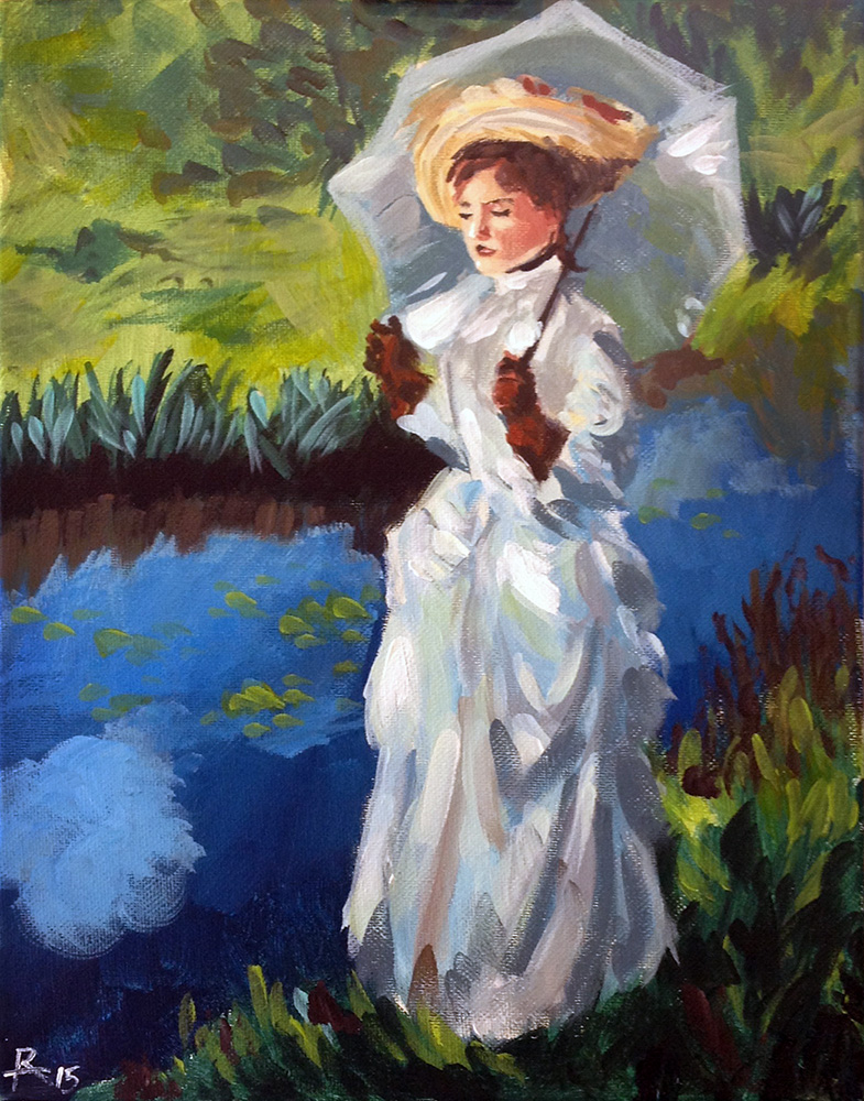 785x1000 Painting Sargent Morning Walk By Capwak - The Morning Walk Painting