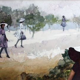 270x270 Park. A Morning Walk By Martta Weg, 2018 Painting Artsper (309709) - The Morning Walk Painting