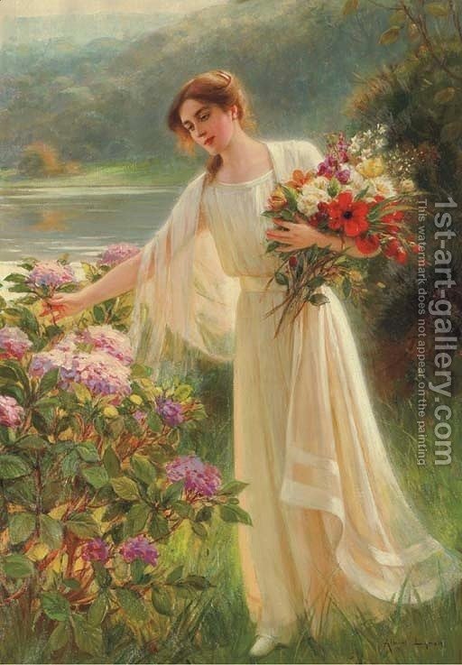 512x737 The Morning Walk Albert Lynch Reproduction 1st Art Gallery - The Morning Walk Painting