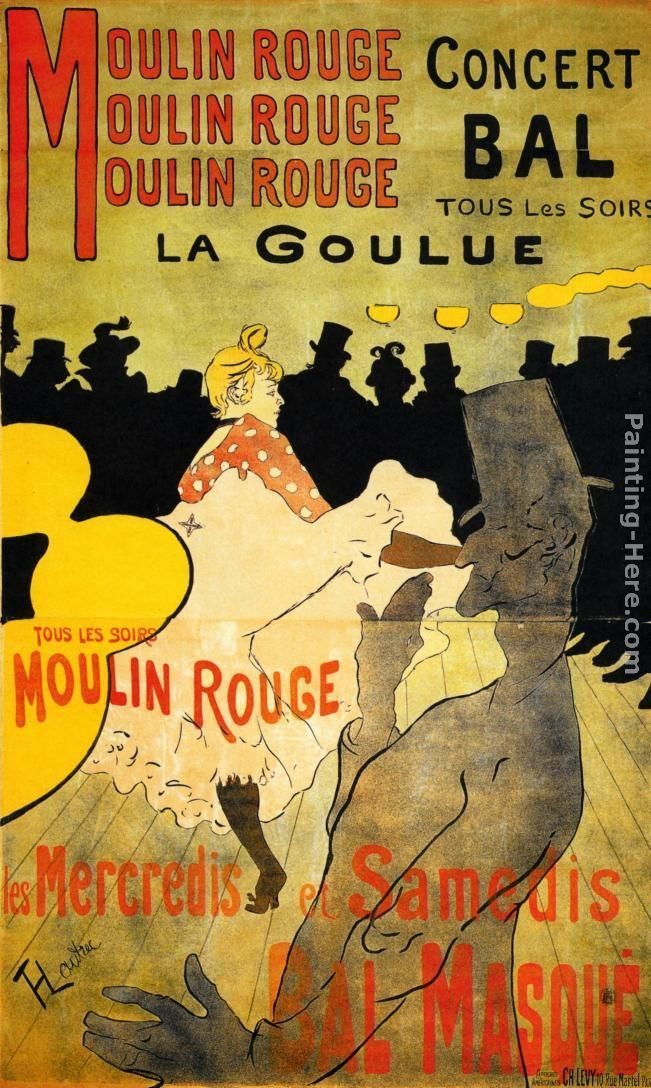 651x1088 Henri De Toulouse Lautrec Moulin Rouge Painting Best Paintings - The Moulin Rouge Painting