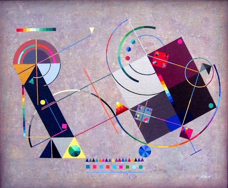 770x635 Saatchi Art Force Of The Movement Iii Painting By Stelly Grancharov - The Movement Iii Painting