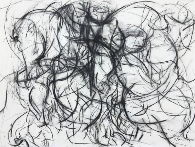 770x582 Saatchi Art Polo Player Movement Iii Painting By Heidi Lanino - The Movement Iii Painting