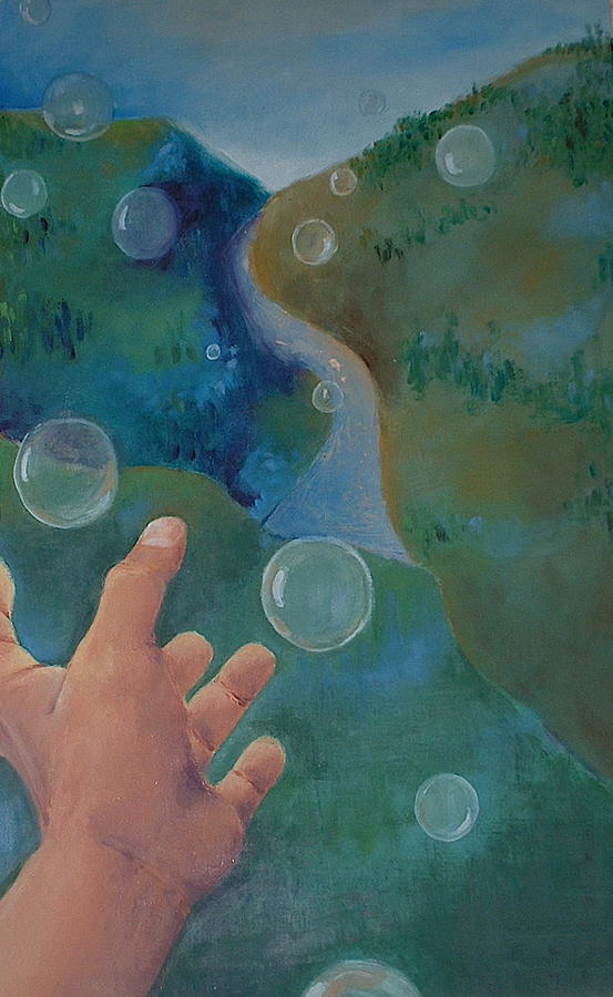 553x900 Movement Iii Painting By Azadeh Sarvi - The Movement Iii Painting