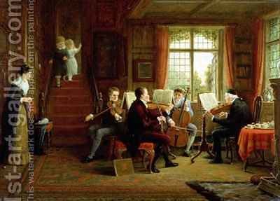400x287 The Music Lesson Frederick Daniel Hardy Reproduction 1st Art Gallery - The Music Lesson Painting