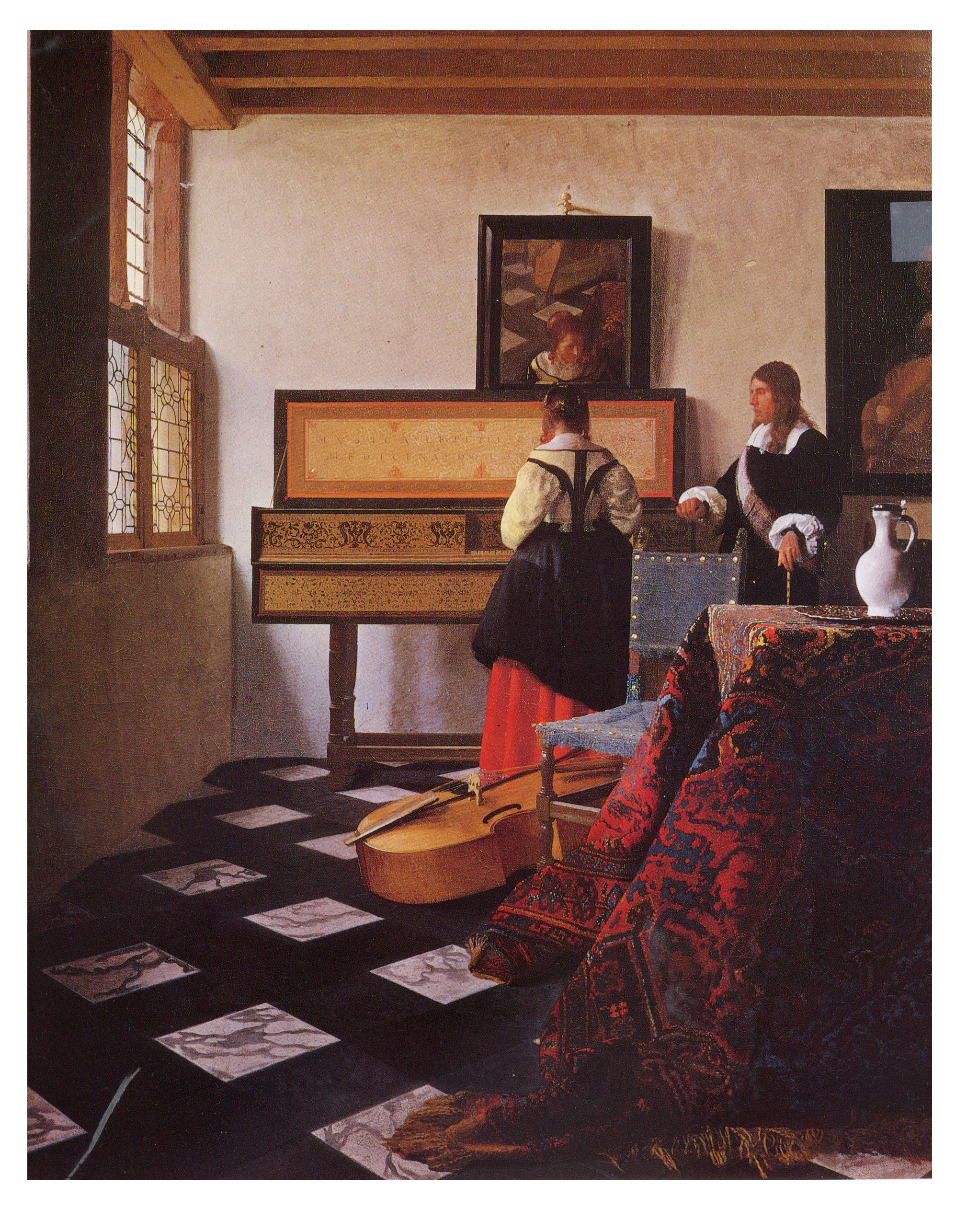 2019x2571 The Music Lesson Vermeer Cking4morals - The Music Lesson Painting