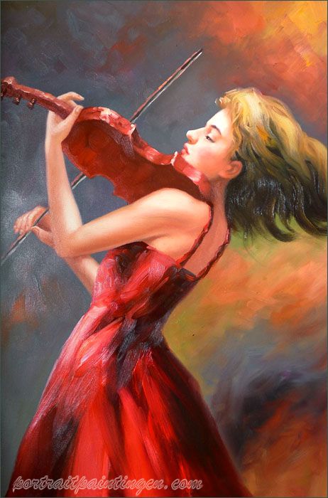 462x700 Oil Painting Reproductions For Sale - The Musician Painting