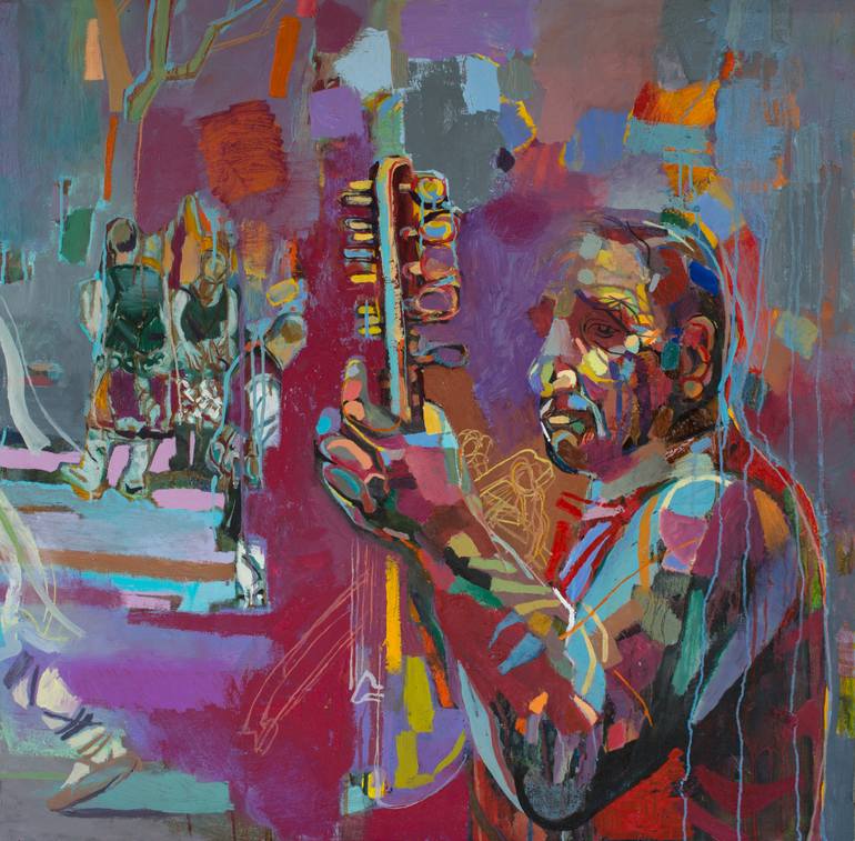 770x757 Saatchi Art Wisdom Of The Musician Painting By Ivan Stoyanov - The Musician Painting