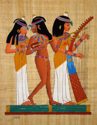 336x432 The Musicians Of Amun - The Musician Painting