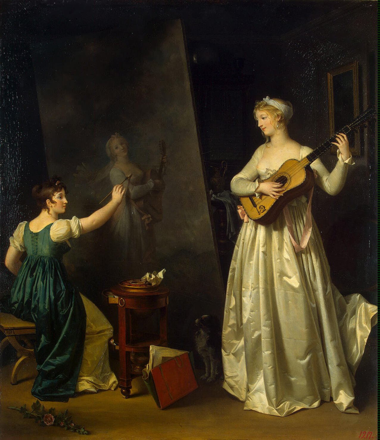 1276x1478 Marguerite Gerard - The Musician Painting