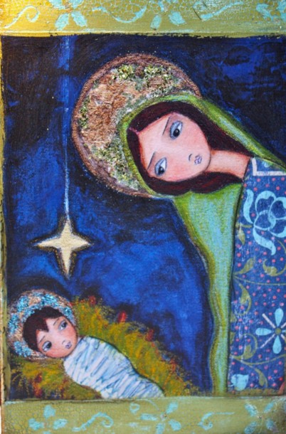402x610 Female Artists And Nativity Scenes Alberti's Window - The Nativity Scene Painting
