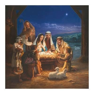 400x400 Beautiful Nativity Scenes Artwork For Sale, Posters And Prints - The Nativity Scene Painting
