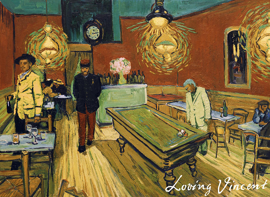 900x656 The Night Cafe Painting By Jerzy Lisak - The Night Cafe Painting