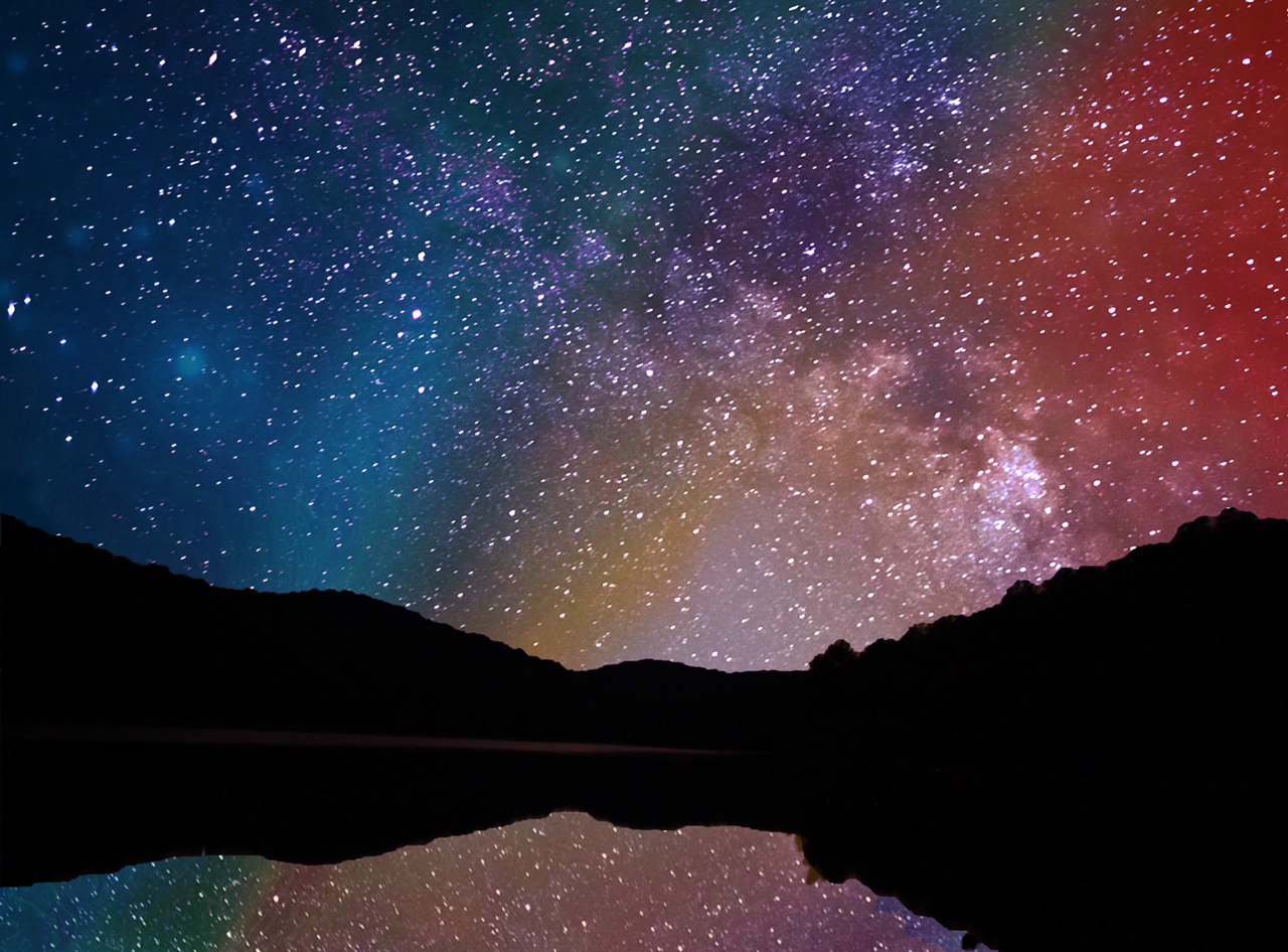 1280x946 Night Sky Painting Comp Vianki - The Night Sky Painting