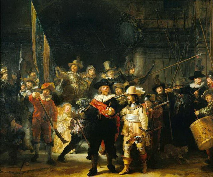 722x602 Rembrandt's Night Watch Isn'T Actually Called Night Watch - The Night Watch Painting