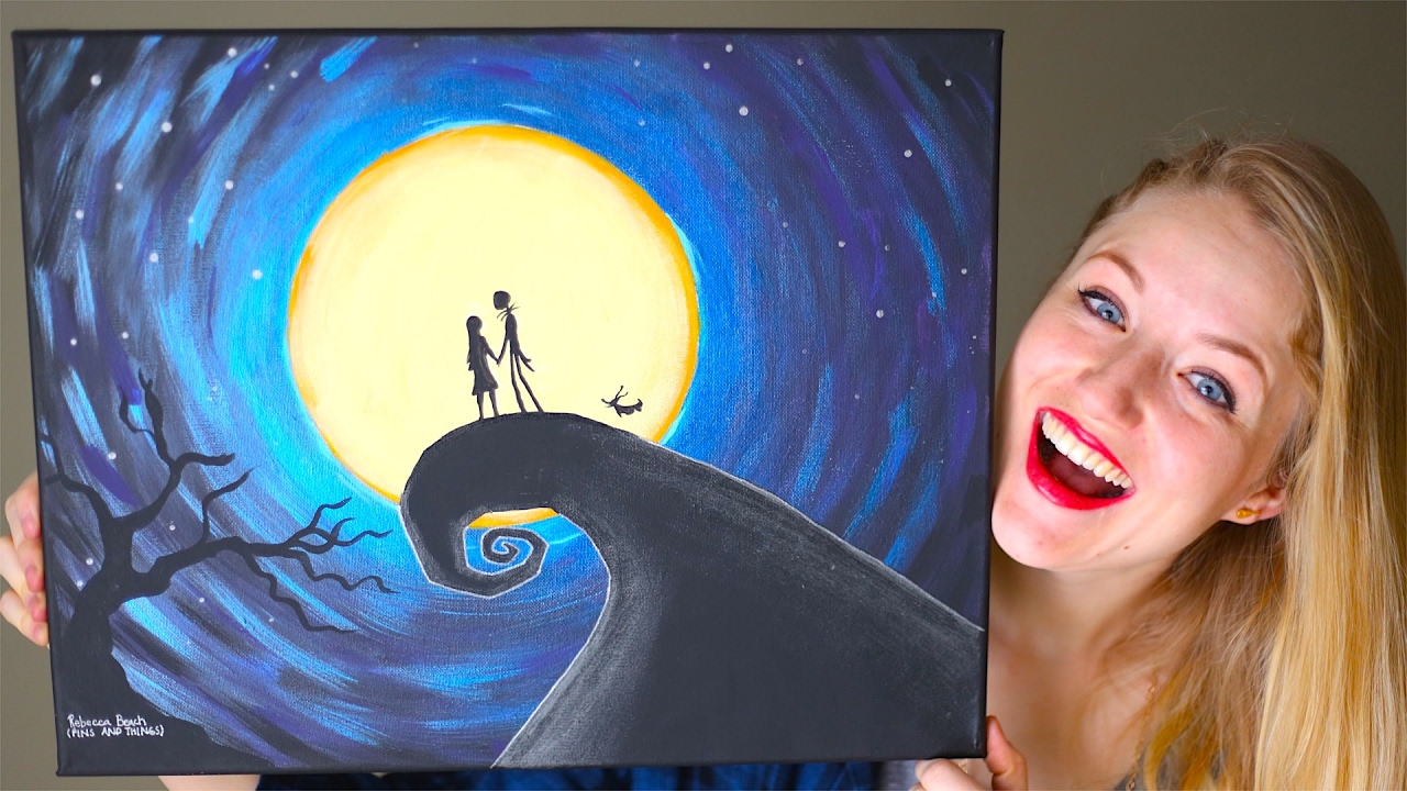 1280x720 Painting A Nightmare Before Christmas Scene! Giveaway! - The Nightmare Before Christmas Painting