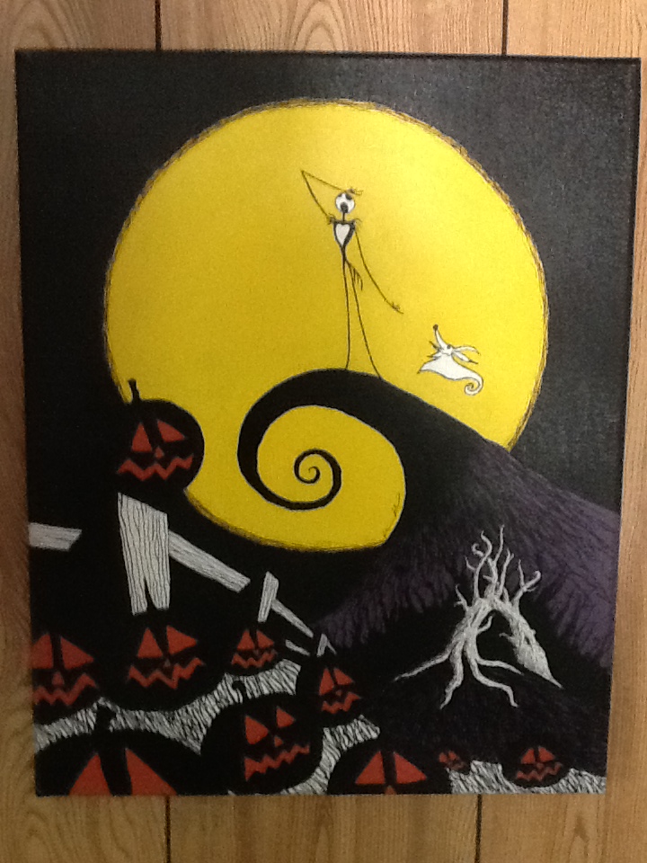 720x960 The Nightmare Before Christmas' Painting By Kriskilgannon - The Nightmare Before Christmas Painting