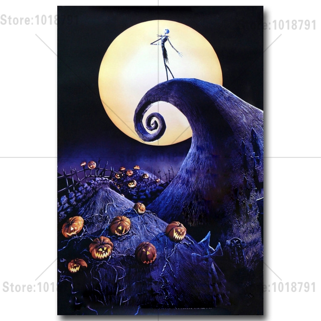 640x640 Diamant Painting Bloemen The Nightmare Before Christmas Diamond - The Nightmare Before Christmas Painting