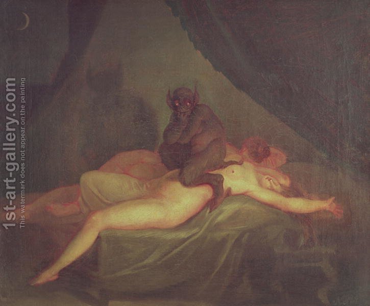 725x600 Nightmare 1800 Nicolai Abraham Abildgaard Reproduction 1st Art - The Nightmare Painting