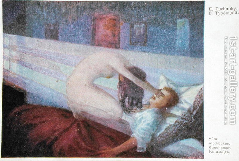 800x541 The Nightmare, C.1910 E. Turbacky Reproduction 1st Art Gallery - The Nightmare Painting