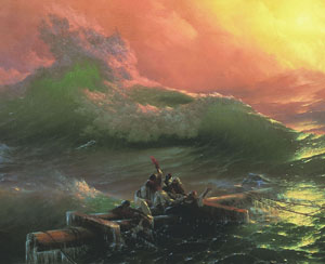 300x244 Ivan Aivazovsky. The Ninth Wave. The Description Of A Picture - The Ninth Wave Painting