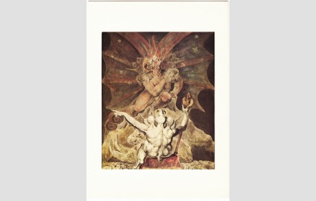 460x293 The Number Of The Beast Is 666 By William Blake Art Postcard - The Number Of The Beast Is 666 Painting