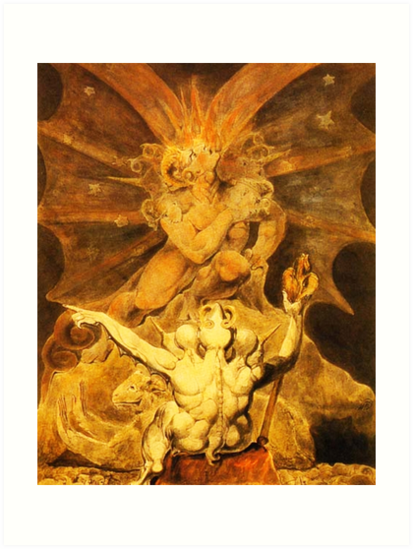 413x549 William Blake, The Number Of The Beast Is 666 Art Prints By Tom - The Number Of The Beast Is 666 Painting