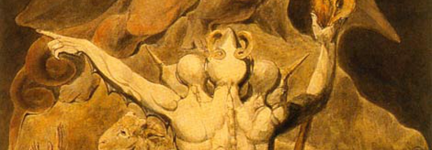 1440x500 Cropped Number Of Beast Is 666 William Blake1.jpg - The Number Of The Beast Is 666 Painting