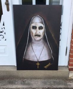 246x300 The Conjuring 2 Demon Nun Valak Painting James Wan Annabelle Ebay - The Nun Painting