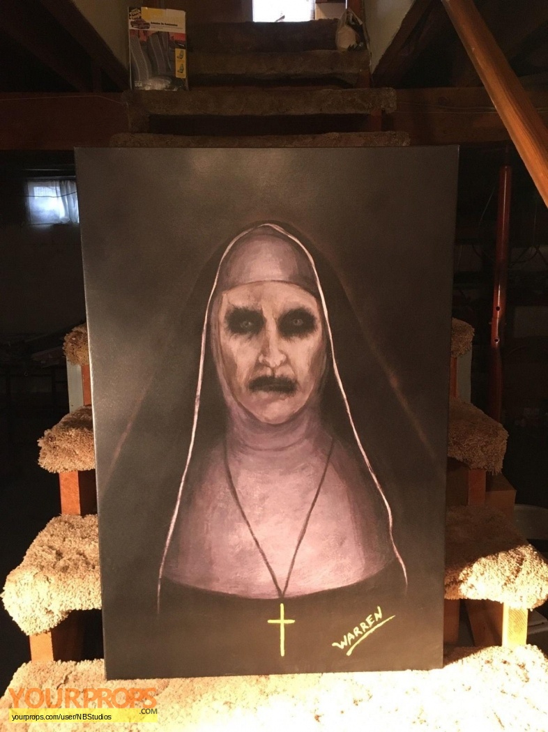 786x1050 The Conjuring 2 Valak Nun Painting By Ed Warren Original Movie Prop - The Nun Painting