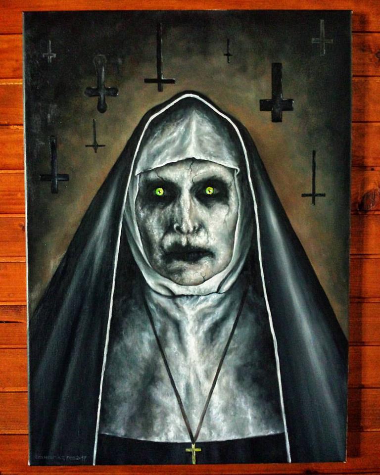 768x960 Valak The Nun Demon By Cleicha - The Nun Painting