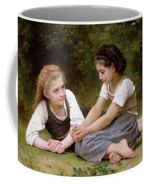 479x600 The Nut Gatherers Coffee Mug For Sale By William Adolphe Bouguereau - The Nut Gatherers Painting