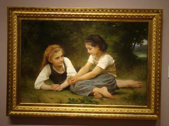 550x412 The Nut Gatherers Is An 1882 Oil Painting By The French Artist - The Nut Gatherers Painting