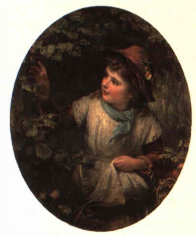390x470 The Nut Gatherer By Alfred Fowler Patten On Artnet - The Nut Gatherers Painting