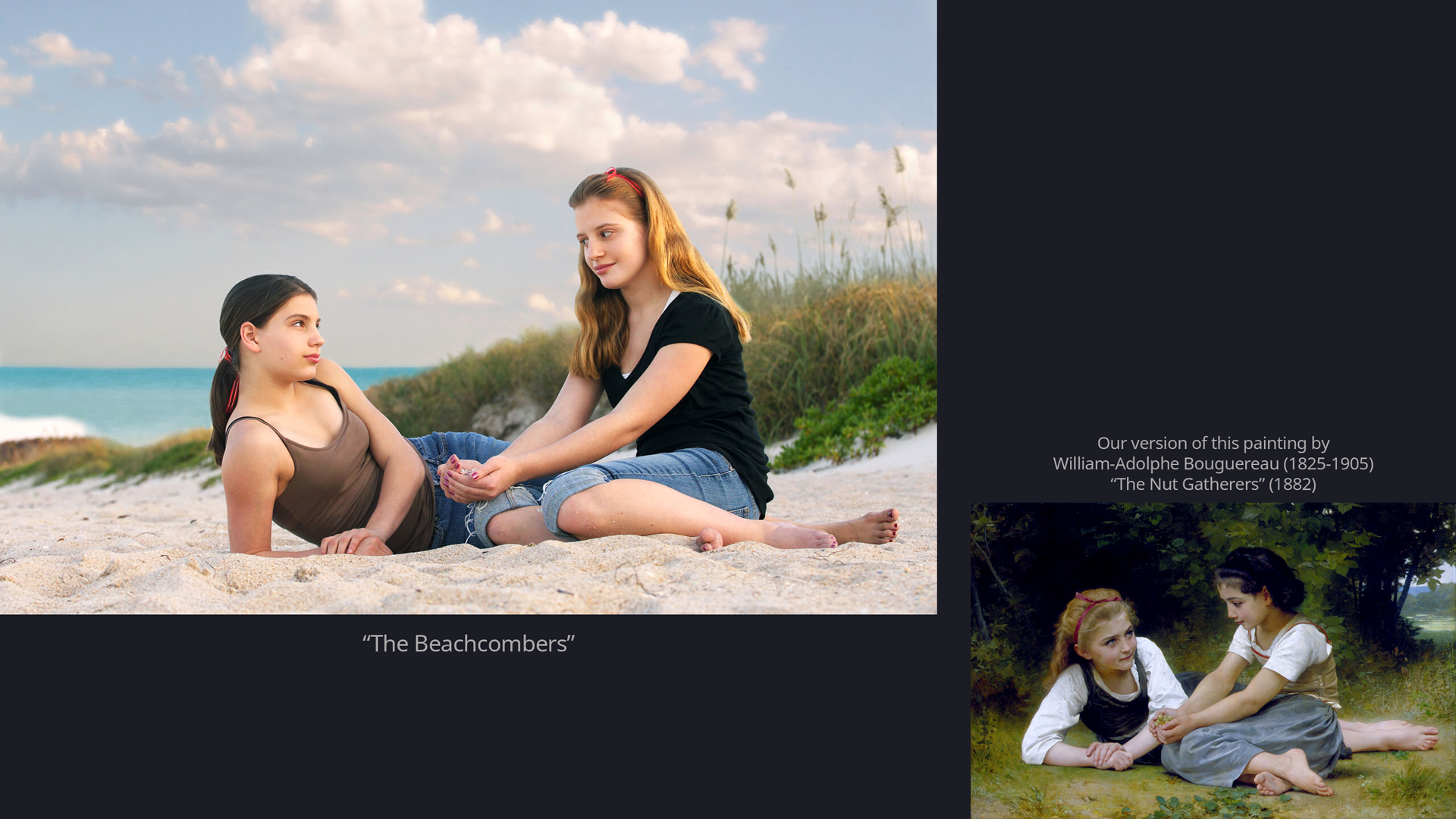 1920x1080 Greg Good Pixel Oasis - The Nut Gatherers Painting