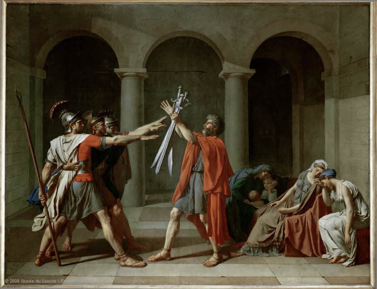 768x589 The Oath Of The Horatii Louvre Museum Paris - The Oath Of Horatii Painting