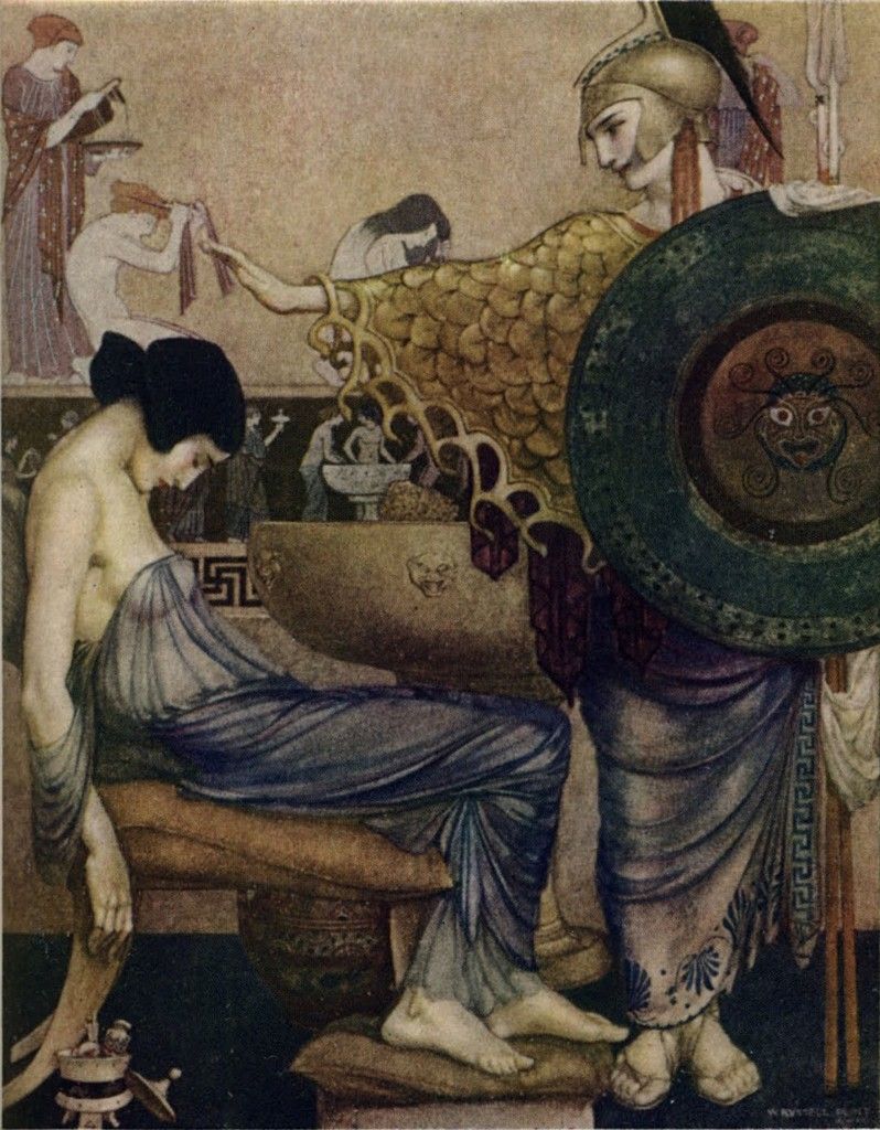 798x1024 Sir William Russell Flint (1880 1969) The Odyssey Of Homer - The Odyssey Painting