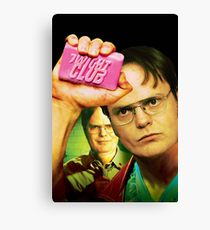 210x230 Dwight Schrute Canvas Prints Redbubble - The Office Dwight Painting