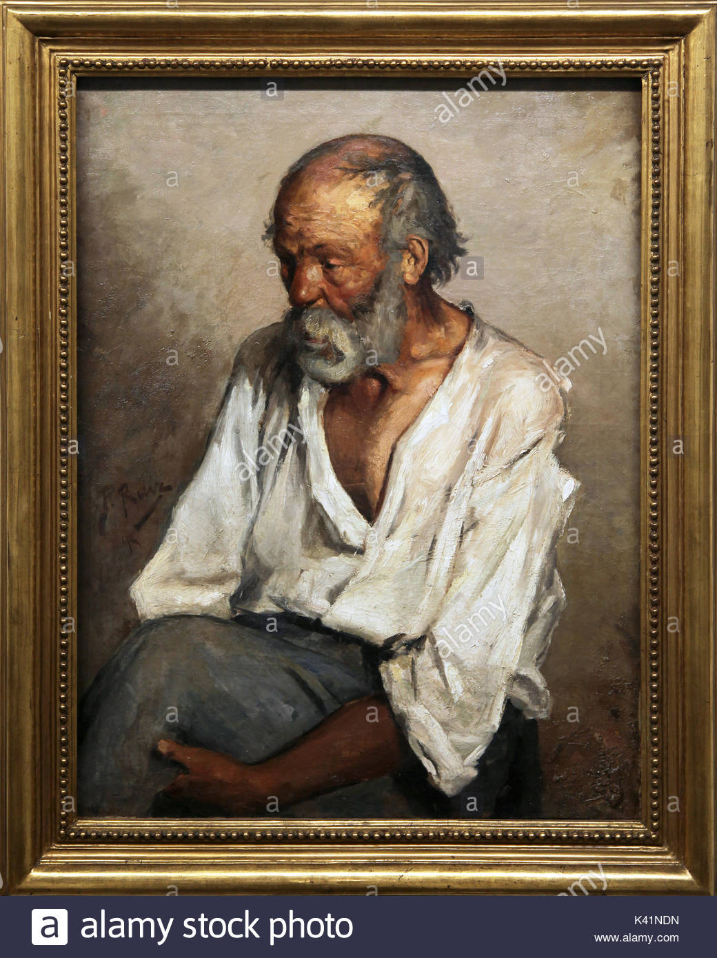 1040x1390 Old Fisherman 1895 Painting By Pablo Picasso 1881 1973 Stock Photo - The Old Fisherman Painting