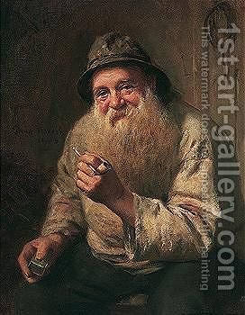 272x350 The Old Fisherman Edwin Harris Reproduction 1st Art Gallery - The Old Fisherman Painting