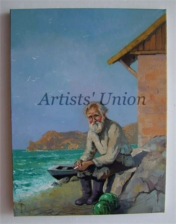 360x459 Fisherman - The Old Fisherman Painting