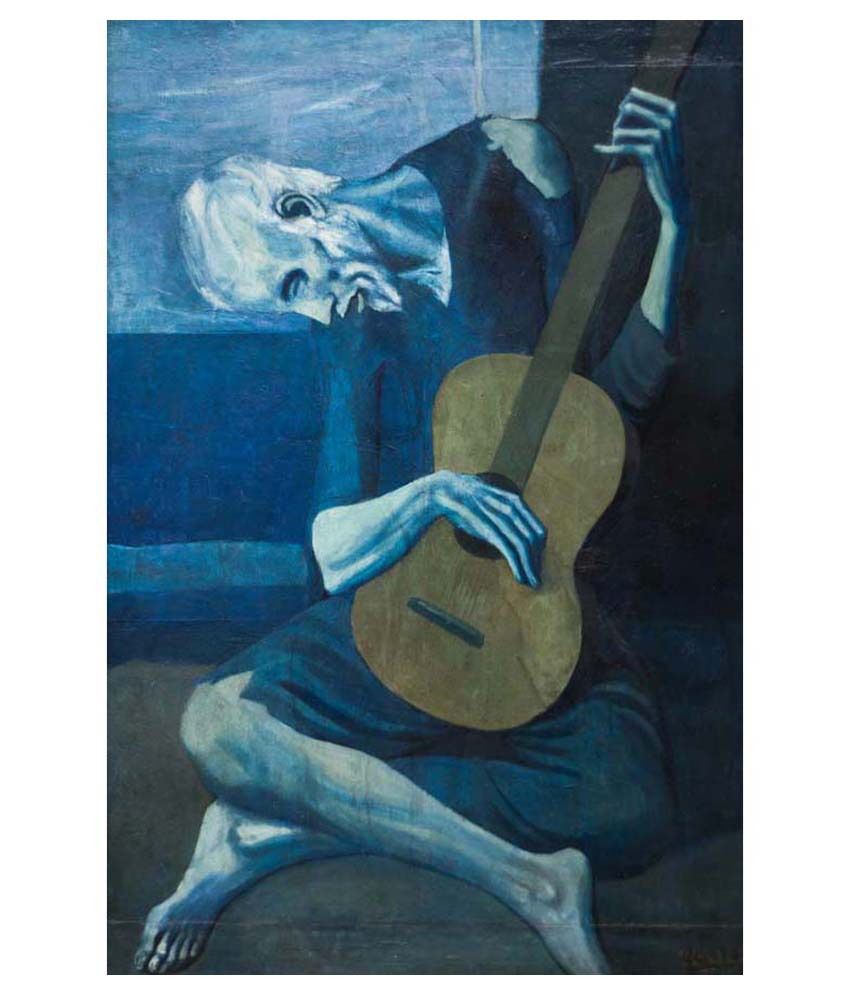 850x995 Tallenge The Old Guitarist By Pablo Picasso Gallery Wrap Canvas - The Old Guitarist Painting