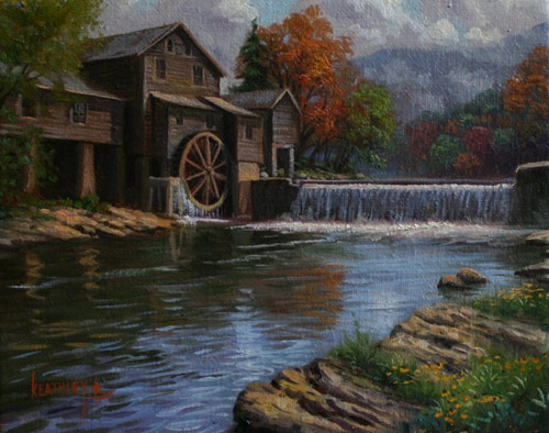 500x394 Mark Keathley Old Mill - The Old Mill Painting